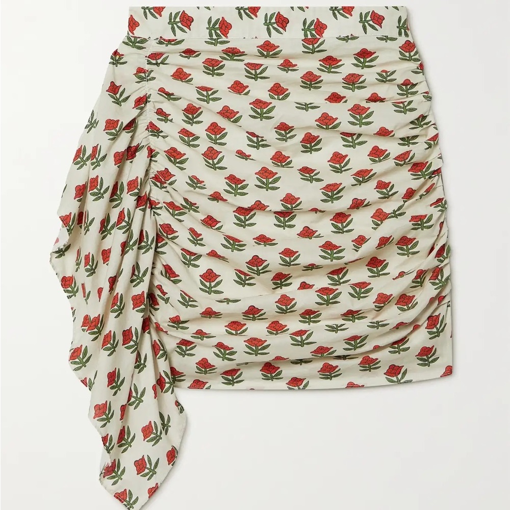 Rhode Hannah Skirt Scarlet Begonia Mini
